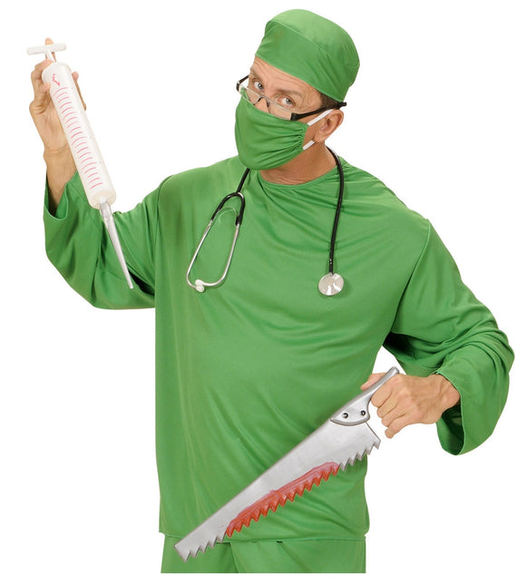 Hvid falsk sprøjte 55 cm