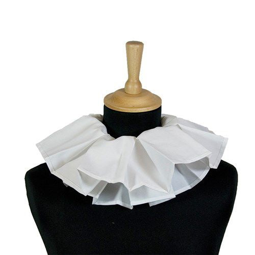 Pete's Collar plisseret hvid