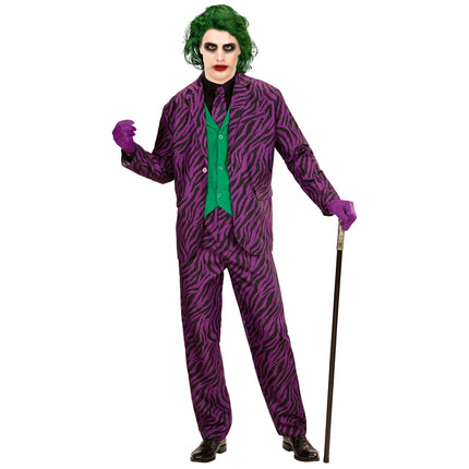 Joker Kostume Lilla Mænd 3 dele