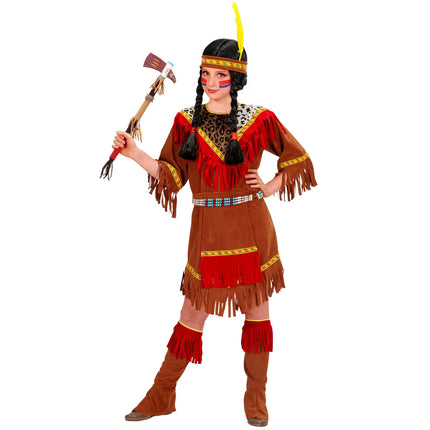 Indisk kjole pige panter print