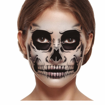 Halloween Face Stickers Skelet 30x14 cm