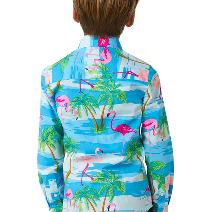Hawaii Flamingo Skjorte Dreng <tc>OppoSuits</tc>
