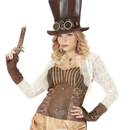 Hat Steampunk High med briller