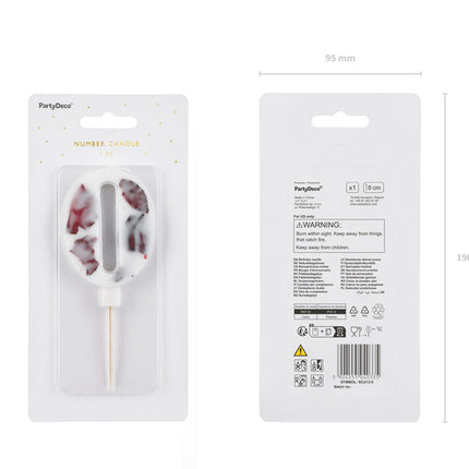 0 års kronblade til stearinlys 8 cm