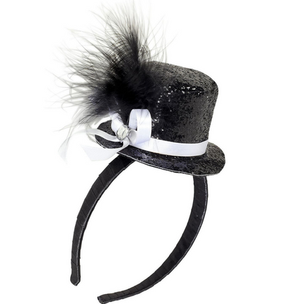 Hårbånd Mini Heksehat Sort