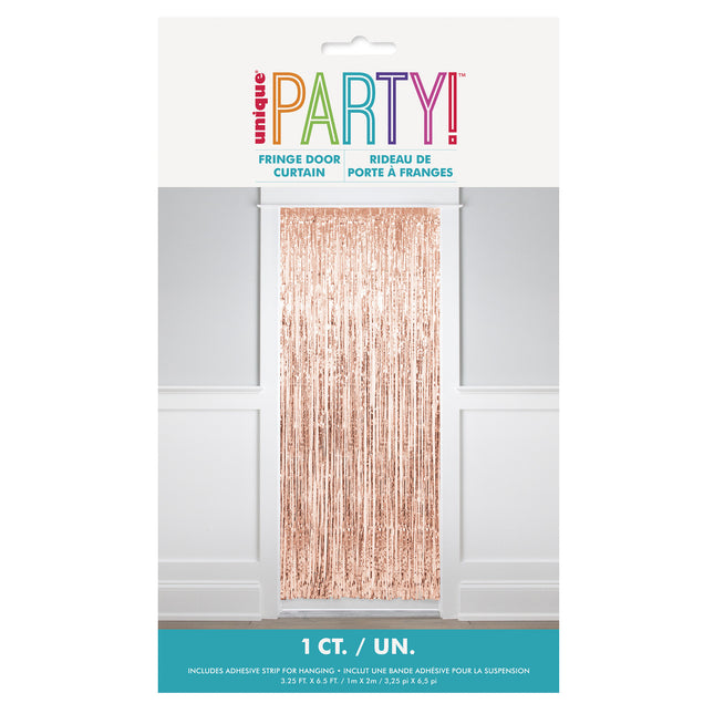 Rose Gold dørforhæng Metallic 2m