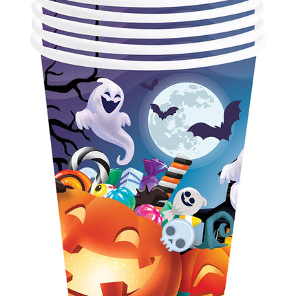 Halloween-kopper græskar 240 ml