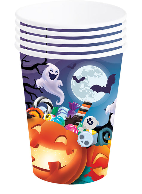 Halloween-kopper græskar 240 ml