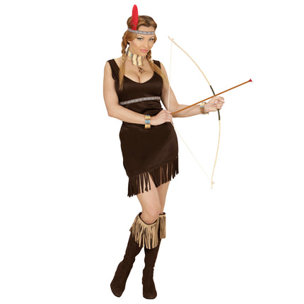 Indisk kjole brun til damer