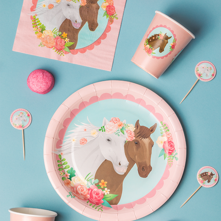 Hestetallerkener 23cm 8stk