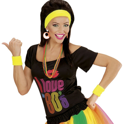 Neongule svedbånd 2 stk