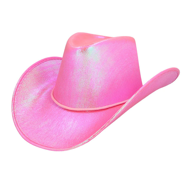 Cowboyhat lyserød perle