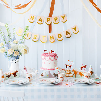 Hestetallerkener 18cm 6stk