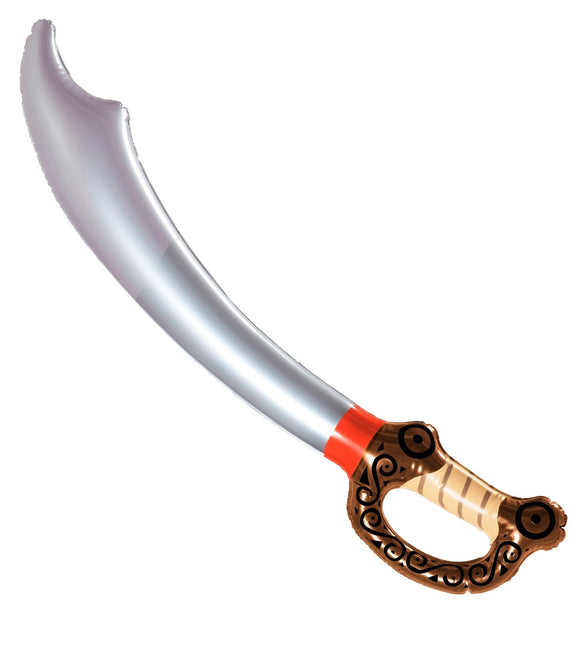 Oppusteligt piratsværd 75 cm