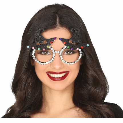 Halloween-brille Heksehat Glitter