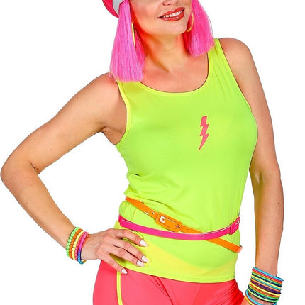 Neonpink bælte smalt