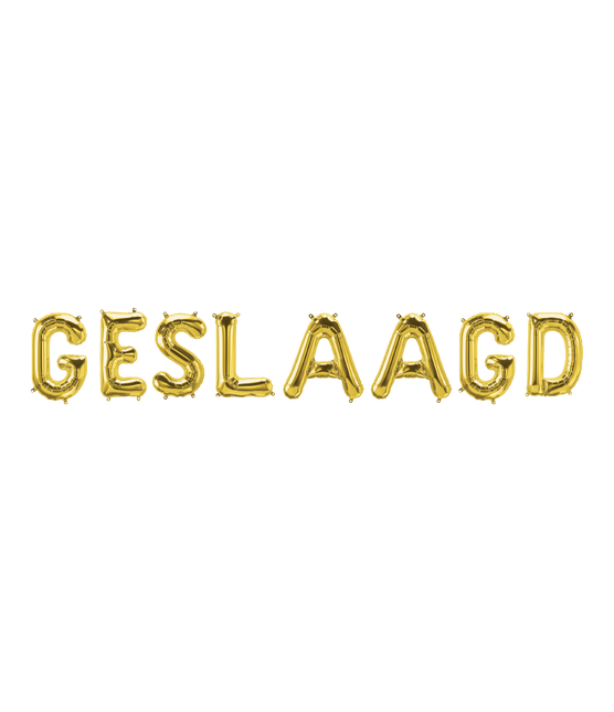 Gyldne balloner i sæt Succesfuld 1,9 m