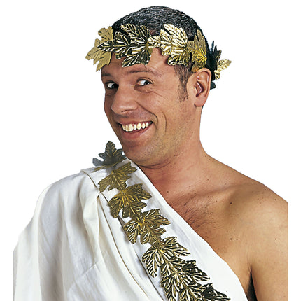 Gyldent pandebånd guirlande lang