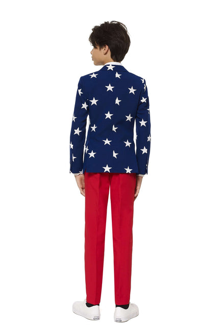 USA Stars Stripes Suit Dreng Teen <tc>OppoSuits</tc>