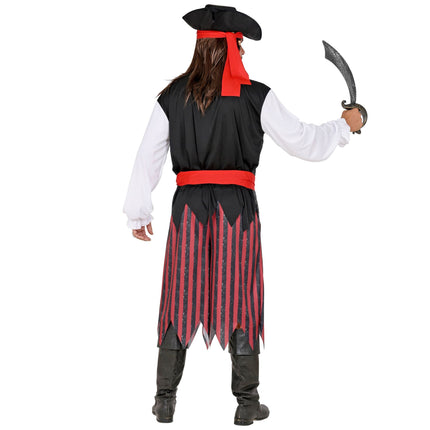 Piratkostume mænd stribet