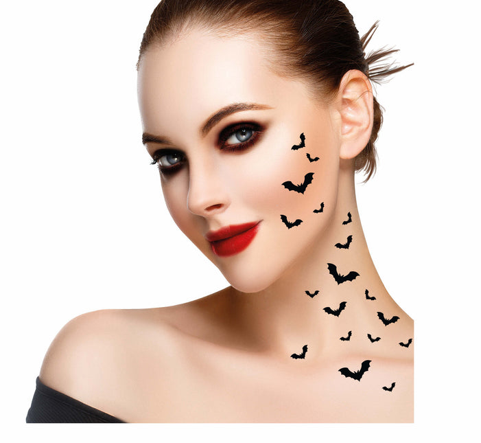 Halloween falske tatoveringer flagermus