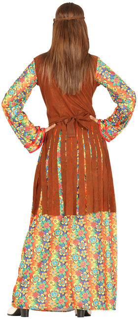 Hippie 60S blomsterkostume til kvinder