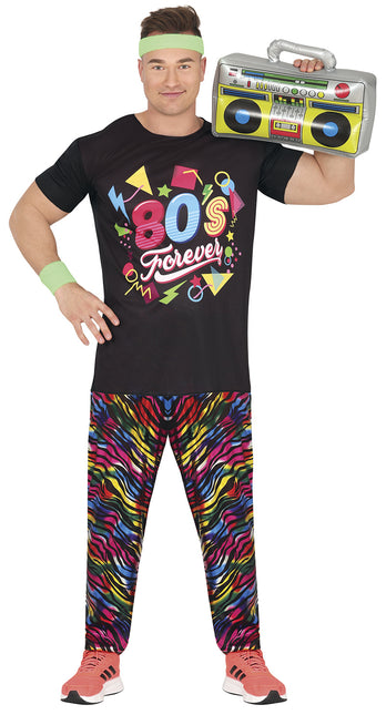 Neon 80S kostume mænd