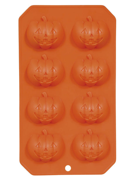 Halloween-isform Græskar 22 cm, 8 dele