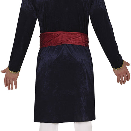 Piratkostume blå rød mænd