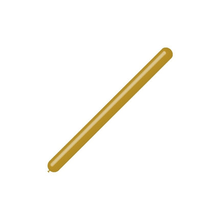 Guld modelleringsballoner 7,5 cm 150 cm 100 stk