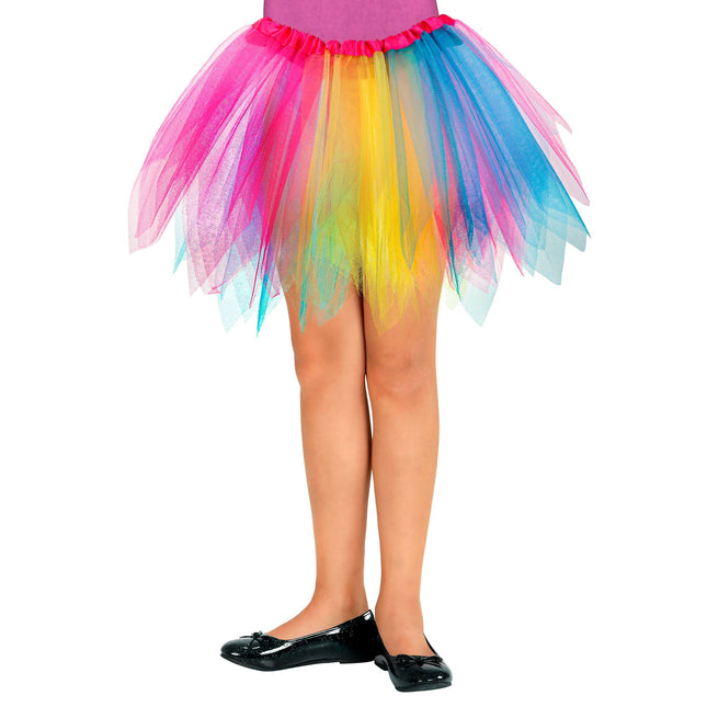Farvet tutu-pige 40 cm