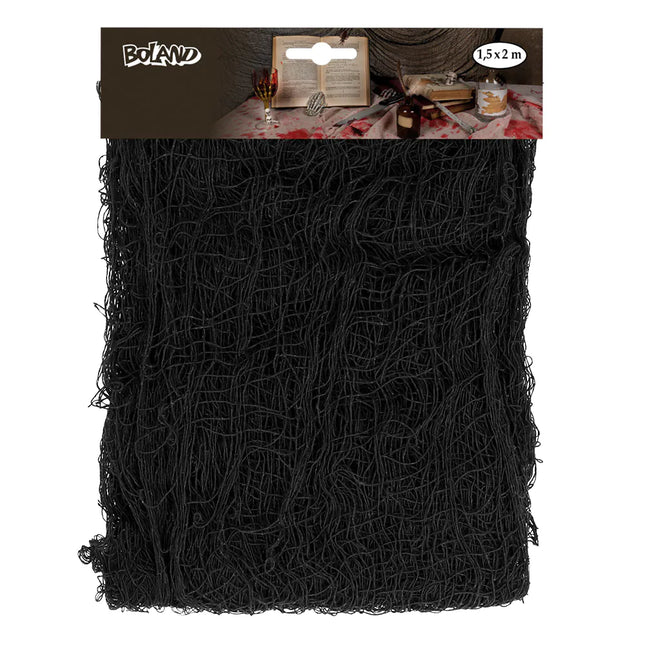 Sort Halloween-kjole 1,83 m