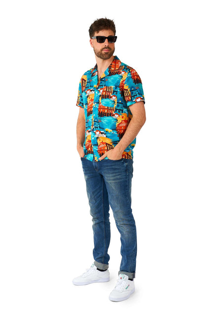 IT kortærmet skjorte til mænd <tc>OppoSuits</tc>