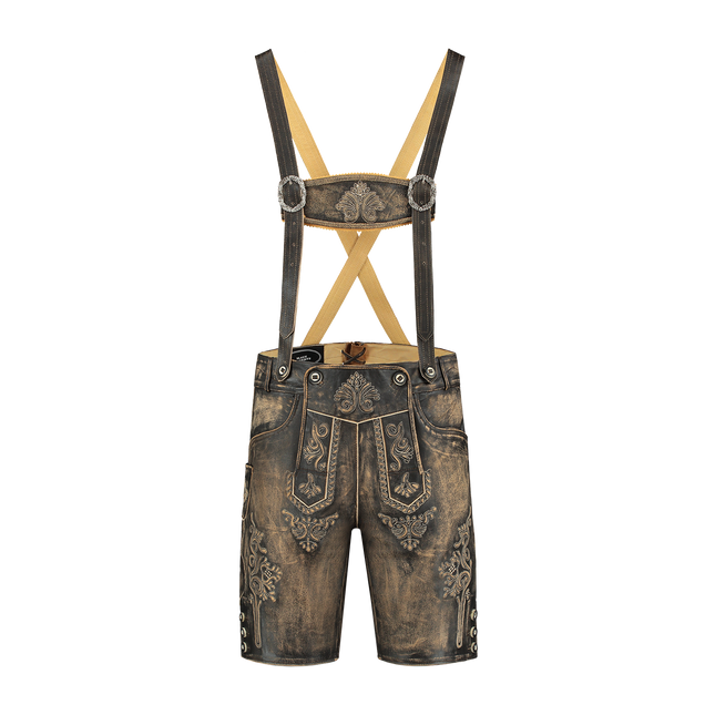 Lederhose Brown Men's Short Antique
