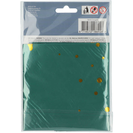 Heliumballon Congrats Green Empty 45 cm