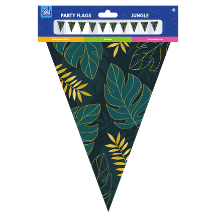 Grøn guirlande af blade 10m