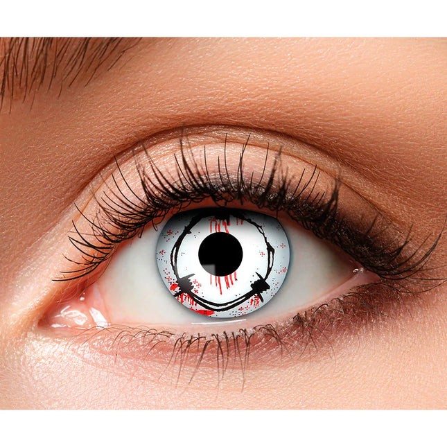 Hvide farvede linser Pigtråd