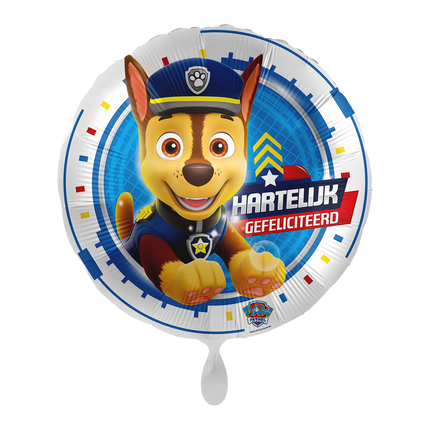 Paw Patrol Helium Balloon Happy Birthday Empty 43 cm