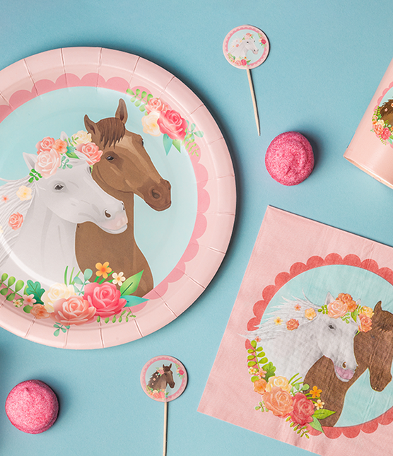 Hesteservietter 16cm 16stk