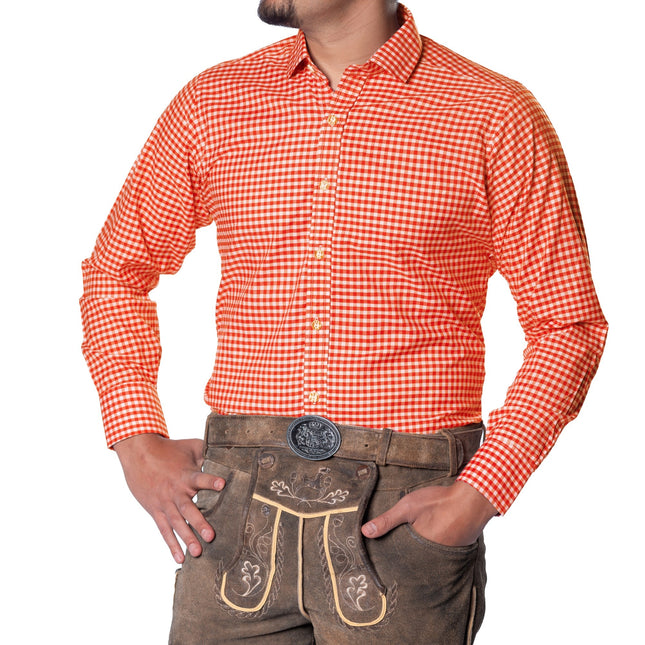 Oktoberfest Blouse Oranje Heren