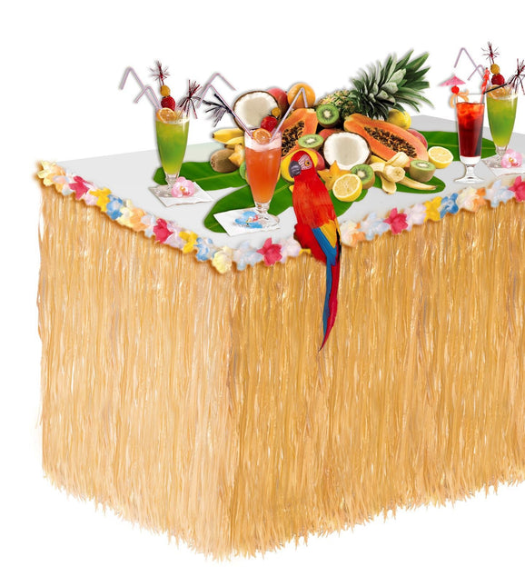 Hawaii bordskørt blomster