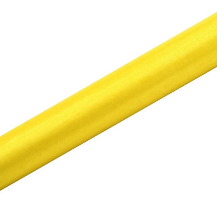 Gult organza-stof 36 cm 9 m