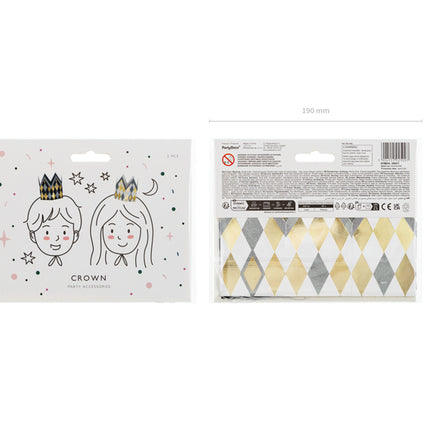 Kronepapir 11cm 2stk