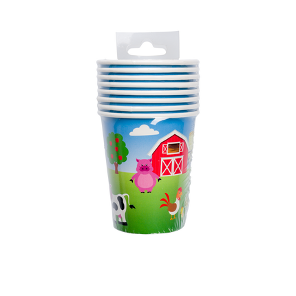 Farm Cups 9cm 8stk