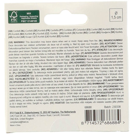 Sort Sølv Konfetti Sort 14gr