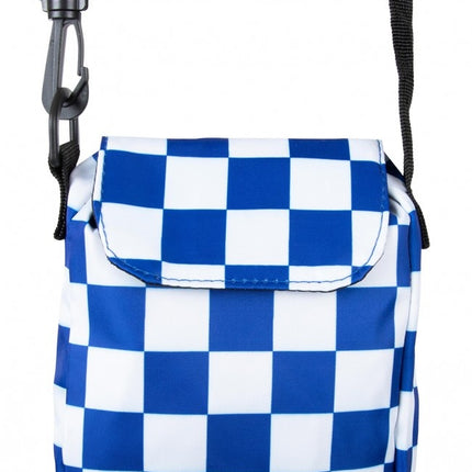 Pung blå/hvid blokeret