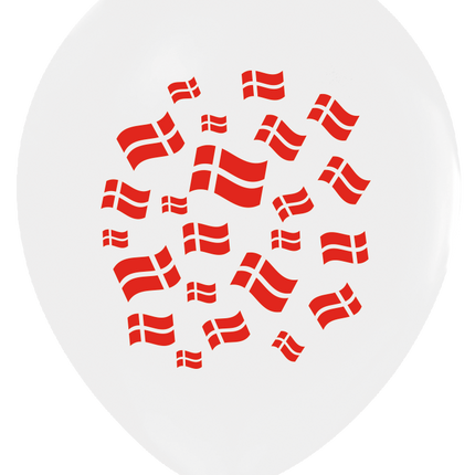 Danmark Balloner 30cm 8stk