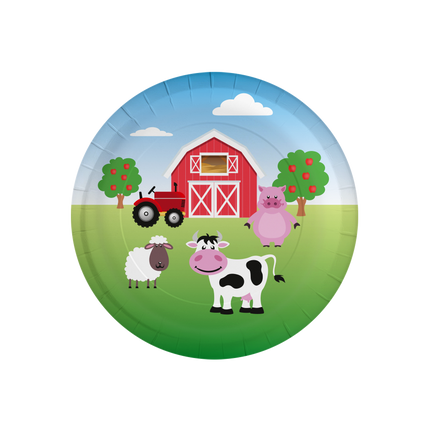 Farmyard-tallerkener 23 cm 8 stk