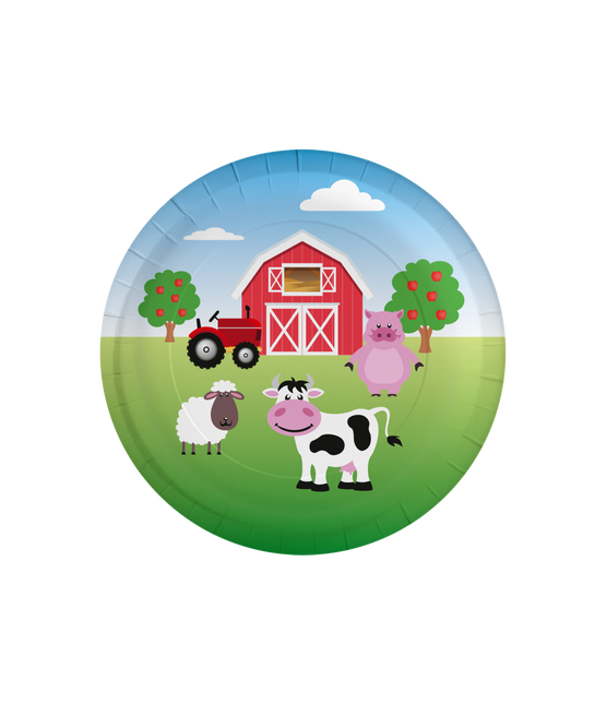 Farmyard-tallerkener 23 cm 8 stk