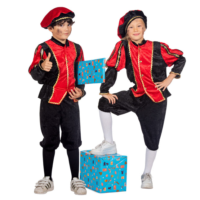 Pietenpak Kind Rød/Sort Luxe